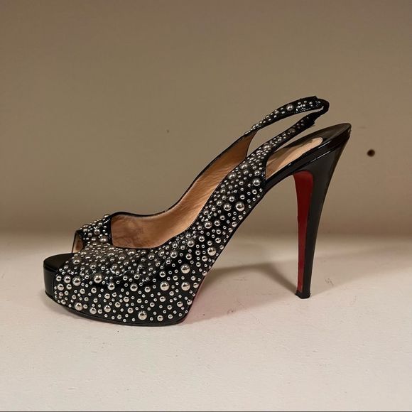 Christian Louboutin Heels Studded size 40.5 - Picture 2 of 10